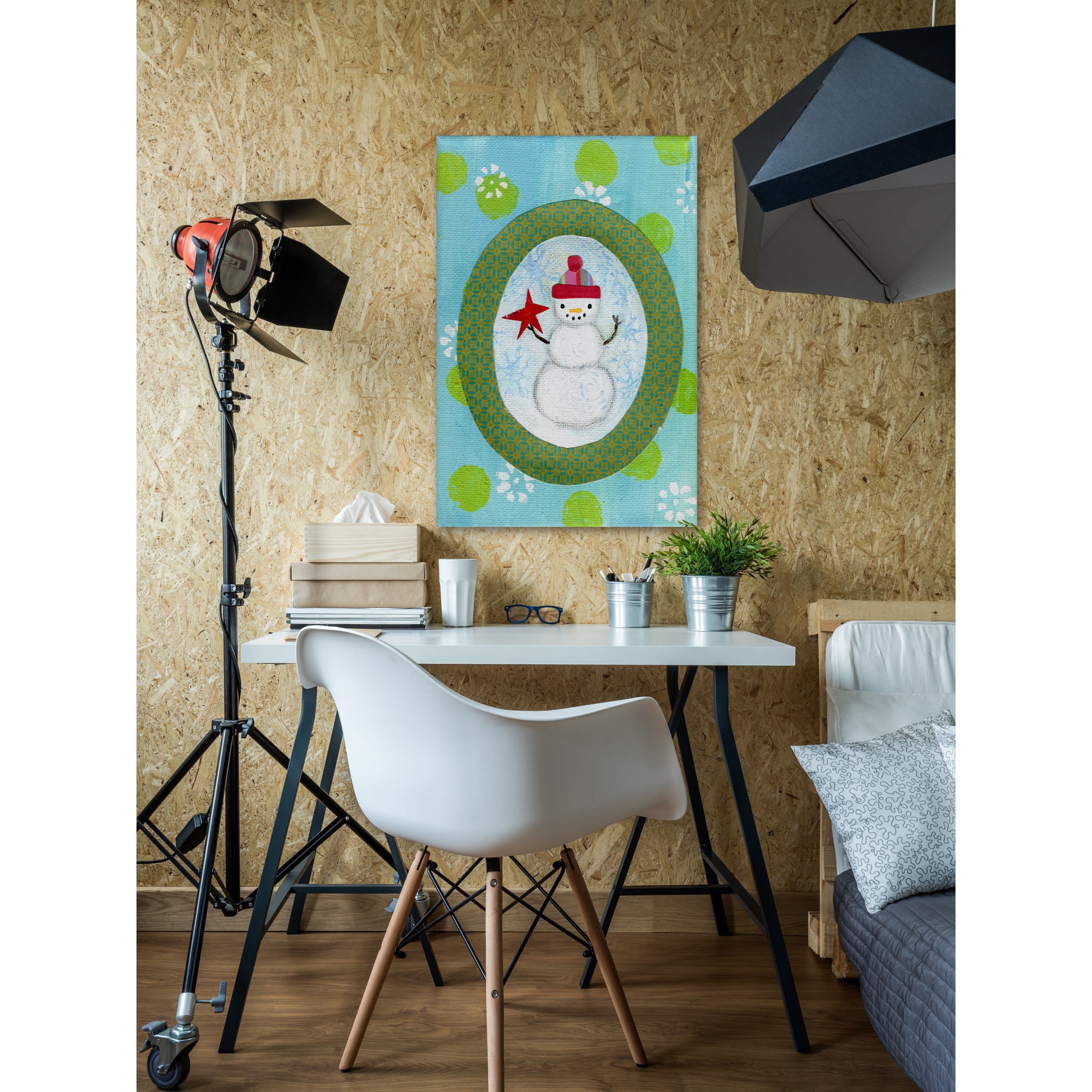 Marmont Hill "Red Star" by Jill Lambert Painting Print on Wrapped Canvas