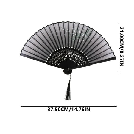 

3pcs Hand Held Folding Fans Antique Folding Fans Bamboo Fans Dance Props