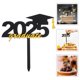 thumbnail image 2 of 10pcs Graduation Hat Cake Topper For Graduation Season Party Supplies Acrylic Cupcake Decorations Graduation Cake Topper 2025 Graduation Theme Party D, 2 of 3