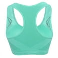 thumbnail image 4 of Sports Bra for Women Longline Padded Bra Yoga Crop Tank Tops Fitness Workout Running Top Mesh breathable Bra,Green,XL, 4 of 8