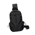 thumbnail image 5 of yuksok Men Chest Bag Casual Waterproof Crossbody Bag for Climbing Traveling Walking Black, 5 of 9