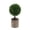 A, variant on Artificial Topiary Potted Boxwood Plant, Ongmies 1Pc Small Fake Topiary Ball Tree Greenery Arrangements, Faux Grass Plant Model Vivid Bonsai Ornament Home Cabinet Shelf