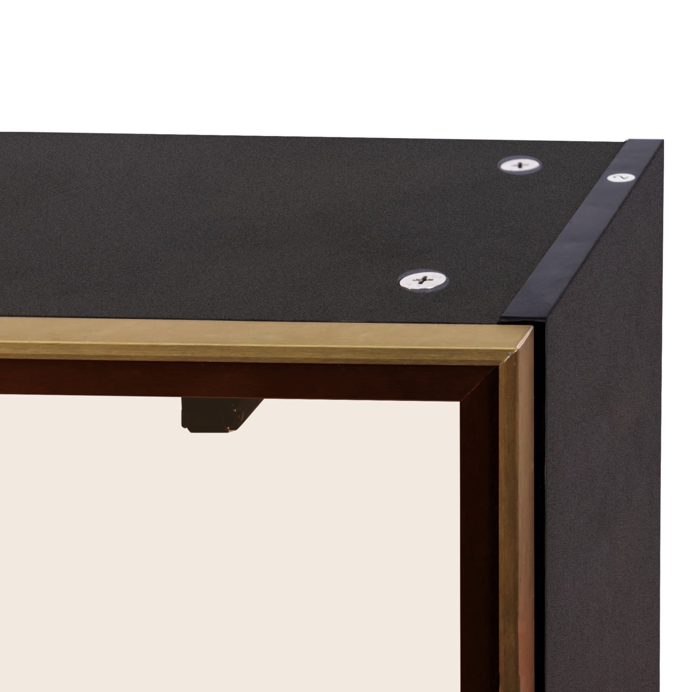 Noble House 23.6" Wall Mounted Spice Rack Storage Cabinet, Hanging Kitchen Pantry with Up-Flip Door, Black