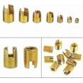 thumbnail image 2 of 50 Pcs Self Tapping Thread Insert Brass Thread Split Insert Combination Set Repair Thread Tool, 2 of 5