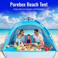 thumbnail image 5 of Pop Up Beach Tent Sun Shelter – Easy Set up in 3S Instant, Tents for 4/5 Person Beach Umbrella Sun Shelter Shade, UV 50+ Protection, Wind Resistant, Lightweight Portable Baby Tents Shade for Family, 5 of 8