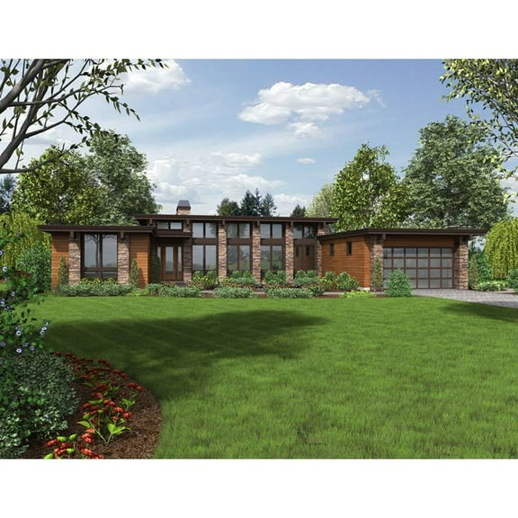 The House Designers: THD-5173 Builder-Ready Blueprints to Build a House Plan with Crawl Space Foundation (5 Printed Sets)