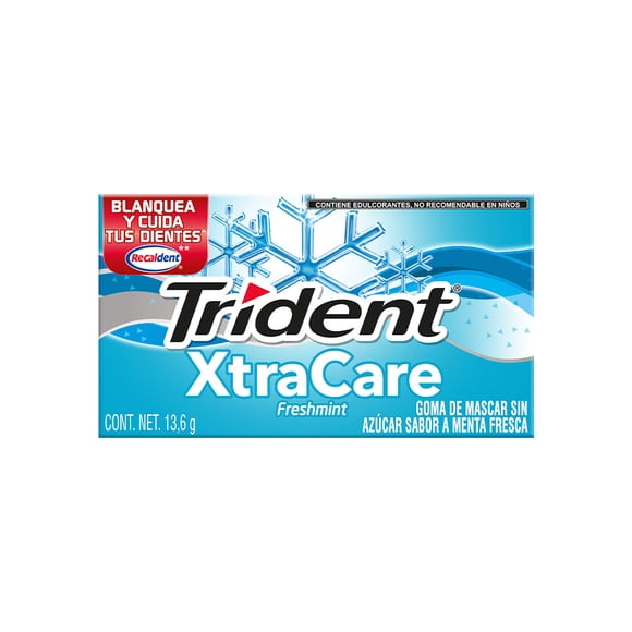 Goma de mascar Trident XtraCare freshmint 13.6 g