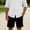 Black, variant on Men's Relaxed Fit Casual Shorts, Elastic Waist with Drawstring, Versatile Knee-Length Shorts for All Occasions Everyday Casual Wear Coffee XL