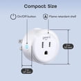 thumbnail image 5 of Geeni Dot Smart Plug, 2.4GHz Wi-Fi Plug, Smart Outlet with Alexa & Google Assistant, Scheduling, Timer & Energy Monitoring - 2-Pack, 5 of 9