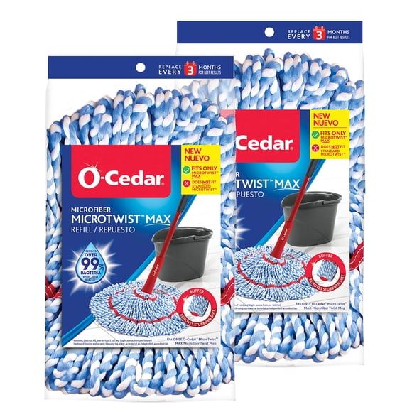 O-Cedar MicroTwist MAX Microfiber Refill (Pack of 2)
