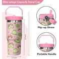 thumbnail image 2 of 30 oz Frog Tumbler with Handle, Large Insulated Tumbler with Flip & Straw Coffee Mug Cup Stainless Steel Gifts for Women Men Youth, 2 of 6