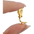 thumbnail image 2 of 60 Pieces Clip-on Earring Hooks, Clip-on Earring Converter with Easy Open Loop for Non-Pierced Ear,Gold and Silver, 2 of 7