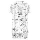 thumbnail image 3 of Conjunto de Ropa de Salón de las Mujeres Impreso Cuello Redondo Manga Corta Superior Y Pantalones, Ropa de Casa Suave Dos Piezas, 3 of 6