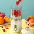 thumbnail image 5 of ABPWLY Fruit Mixer Blender Wireless Portable Orange Juicer, 1300mAh Battery, LCD Display, Non-Slip Base, 600ml Capacity, for Home, Travel, Easy Clean,Charging, 5 of 5