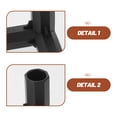 thumbnail image 3 of BESTYASH 24Ud Conectores Para Marco De Plantas 3 Vías Plástico Negro Para De Jardinería, 3 of 6
