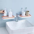 thumbnail image 5 of Advancent Estante plano impermeable para baño, organizador montado en la pared, estante giratorio, estante de almacenamiento montado en la pared Almacenamiento y organización del hogar Grisáceo, 5 of 5