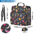 thumbnail image 2 of FORMRS Zipper Binder with Shoulder Strap 2-inch Ring 500 Sheet Capacity File Bag, Small Space Pattern, 2 of 5