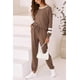 thumbnail image 5 of Conjunto Deportivo PRETTYGARDEN para Mujer con Manga Larga y Jogger XL Caqui, 5 of 6