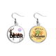thumbnail image 1 of Los ciervos separan el cuerpo del sol Pendiente del lóbulo de la joyería del pendiente de la hoja del otoño Unbranded M, 1 of 3