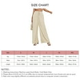thumbnail image 5 of Pantalones sueltos para mujer,Pantalones de mujer, pierna ancha, pantalones acogedores, pantalones con lazo en la cintura para mujer, apariencia llamativa, 5 of 5