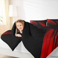 thumbnail image 4 of Homewish Waves Stripes Bedding Comforter Set,Modern Asbtarct Geometric Twin Comforter Sets,Red Black Bedding Set For Girl Boys,Ultra Soft Home Decor Reversible,2-Piece, 4 of 8