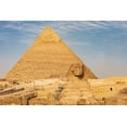 thumbnail image 2 of Wilson, Emily 24x17 White Modern Wood Framed Museum Art Print Titled - Africa-Egypt-Cairo Giza plateau Great Sphinx of Giza in front of the Pyramid of Khafre, 2 of 4