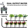 thumbnail image 2 of NANSHUI Smart Dual-Zone Garden Irrigation Timer with Weather-Based Scheduling, No Battery Included, 2 of 7