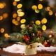 thumbnail image 5 of 5.12inches Mini Christmas Tree Ornaments Christmas Ambience Desktop Red Fruit Linen Christmas Tree Decorations, 5 of 6