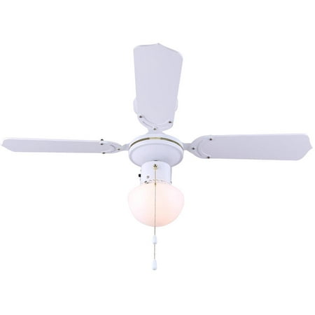 Blade White Ceiling Fan With Light, 36 Inch White Ceiling Fan Without Light