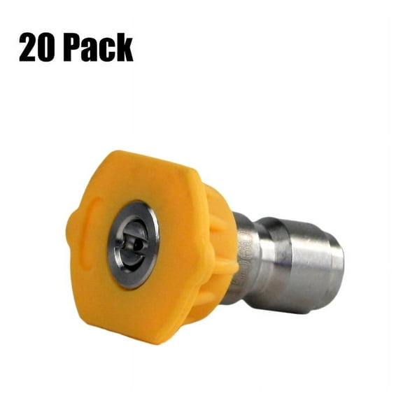 20 Pack Erie Tools Pressure Washer 1/4" Quick Connect 15 Degree 4.5 Nozzles