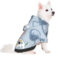 thumbnail image 2 of Haiem Cute Chameleons On Blue for Winter Dog Hoodie Sweatshirts with Pockets Warm Dog Clothes for Small Dogs Chihuahua-X-Large, 2 of 7