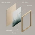 thumbnail image 3 of PixonSign Framed Canvas Print Wall Art Set - Misty Pine Tree Forest Mountain Landscape Posters - Gallery Set of 9 Nature Wilderness Plants Photography Art Wall Décor for Living Room - Natural, 3 of 5