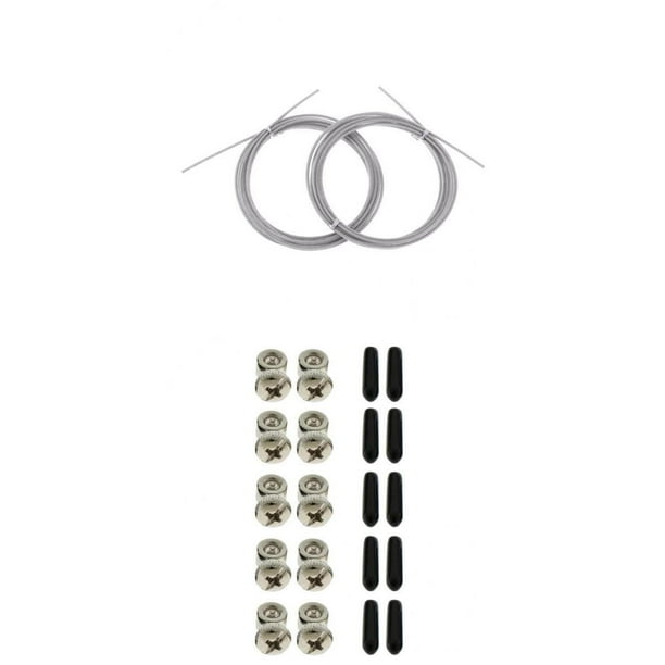 De 5 Tornillos De Repuesto Cubierta De Del Extremo Cuerdas Para - Durable, Fácil D Plata