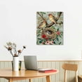 thumbnail image 3 of Nawypu  Birds Pictures Wall Decor Spring Hummingbird Canvas Wall Art Framed Farmhouse Bird Botanical Art Prints Bird Nest Eggs Poster Birds Themed Vintage Framed Art for Bedroom Living Room, 3 of 5