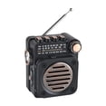 thumbnail image 2 of funtasica Mini Radio Mini Portable Speaker Portable FM Radio for Women Men for Camping, 2 of 9