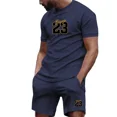 thumbnail image 4 of Traje deportivo de verano para hombre, camiseta de manga corta, pantalones cortos deportivos de verano, traje de dos piezas, nuevo estilo, 4 of 4