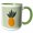 Green/White, variant on 3drose, Abstract Pineapple Design, 11oz Mug