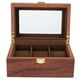 thumbnail image 2 of Caja de exhibición de reloj Amonsee Caja organizadora de relojes para hombres de Madera 3 rejillas 16,5 x 11 x 8 cm, 2 of 5