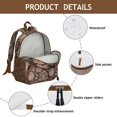 thumbnail image 3 of Chic Paisley Pattern Backpack - Waterproof Ergonomic School Bag with Durable Reinforced Stitching, 3 of 5
