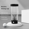 thumbnail image 2 of Yuarrent Taza mezcladora Botella mezcladora PC Tamaño compacto Funcionamiento con Accesorios para exteriores Taza agitadora Juegos de servir café y té Negro, 2 of 6