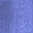 thumbnail image 1 of Ahgly Company Machine Washable Indoor Square Oriental Blue Industrial Area Rugs, 5' Square, 1 of 1