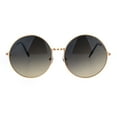 thumbnail image 2 of Lunettes de Soleil Rondes Style Joplin Classique Surdimensionnées Or Fumée, 2 of 3