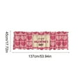 thumbnail image 3 of YingYouFu Valentine Curtain Valance Pastel Hearts Valance 53.94 x 17.72 Inch Short Window Treatment for Farmhouse Wedding, 3 of 6