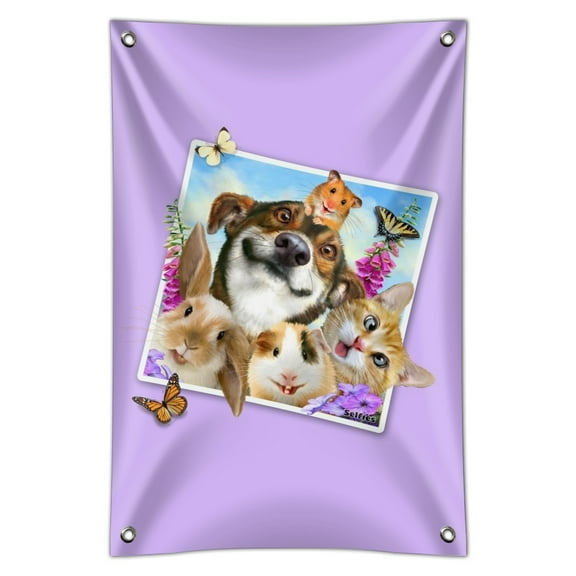 Pets Selfie Picture Dog Cat Guinea Pig Rabbit Home Business Office Sign