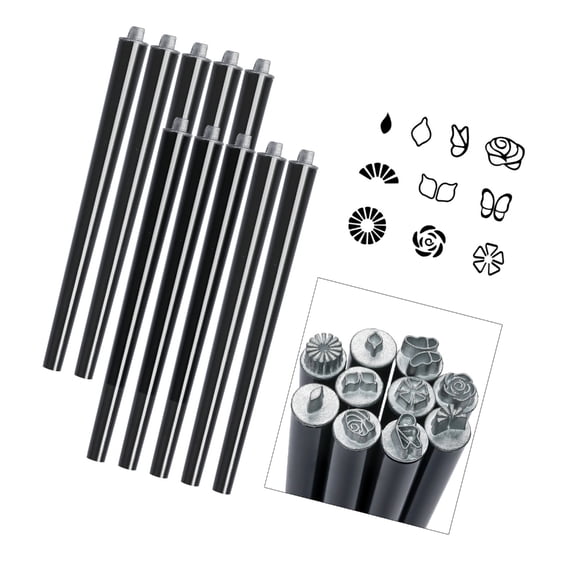 ROZYARD Nail Art Flower Stamp Pen Nail Art Stamp Pen Set Nail Art Pens Manicure Tools