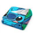 thumbnail image 3 of Manta de dibujos animados de Stitch, manta de vellón ultra suave y acogedora de lujo para sofá cama, mantas de franela cálidas para todas las estaciones, ropa de cama para niños y niñas, 3 of 7