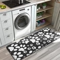 thumbnail image 3 of Black Paw Kitchen Rug Mat,Kitchen Runner Rugs Non Skid Washable,Decorative Kitchen Floor Mats for Kitchen,Sink,Laundry,17"x47.2", 3 of 7