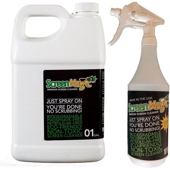 Screen Magic SM1GR Refill & Screen Magic SM32T Trigger Sprayer Combo