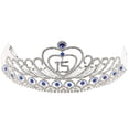 thumbnail image 1 of Shisuyan Birthday Party Rhinestone Crystal Tiara Crown Sweet 15 Birthday Tiara (Blue), 1 of 8