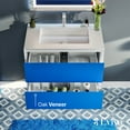thumbnail image 3 of Eviva Vienna 36 in. Blue and White Wall Mount Bathroom Vanity with White Integrated Acrylic Sink, 3 of 7